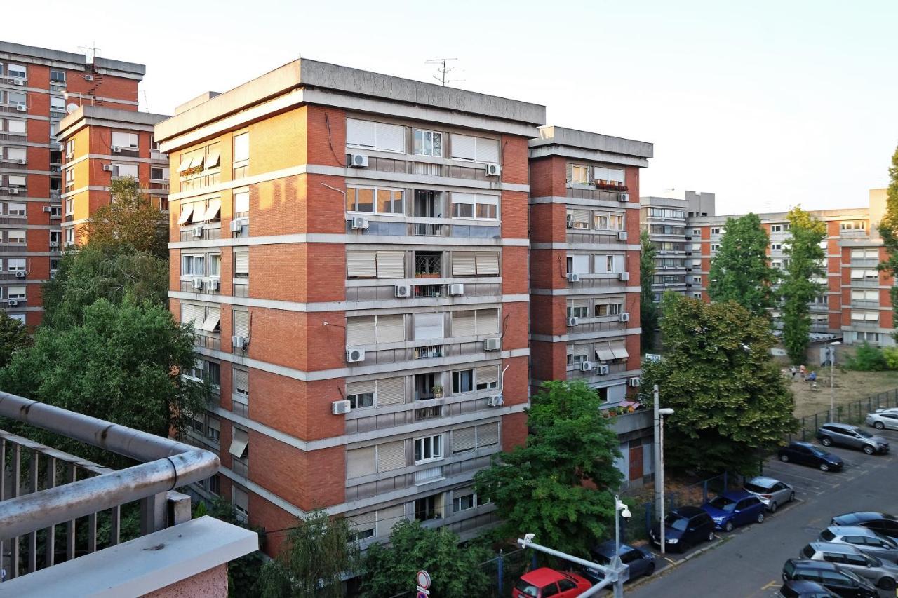 Sky City View Apartment & Big Terrace Belgrado Exterior foto